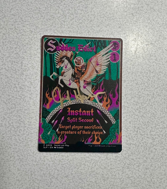 Signed Sudden Edict