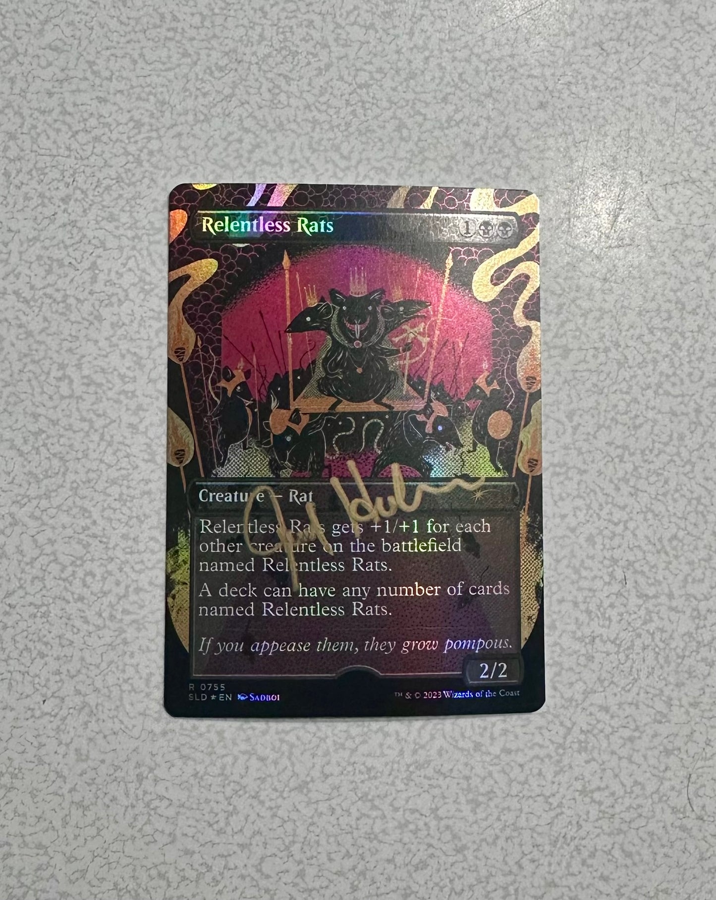 Signed Relentless Rats (Foil)